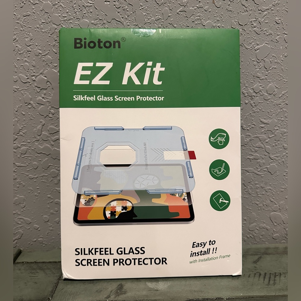 New unopened Bioton EZ Kit Glass Screen Protector for IPad 10.2”